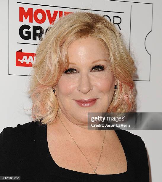 Bette Midler attends the 15th annual Movies For Grownups Awards at the Beverly Wilshire Four Seasons Hotel on February 8, 2016 in Beverly Hills,...