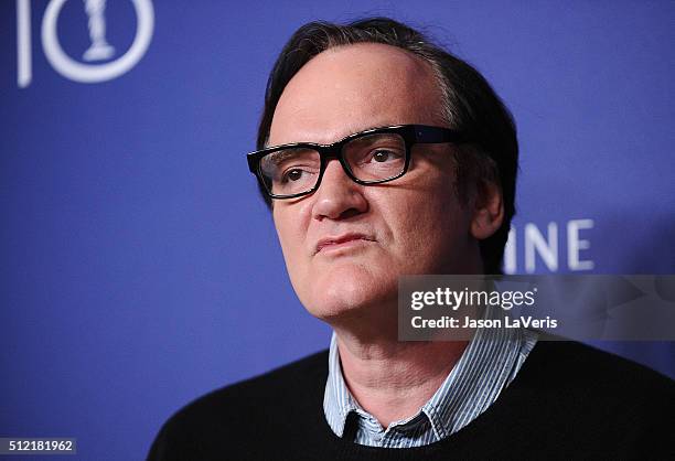 Director Quentin Tarantino attends the 18th Costume Designers Guild Awards at The Beverly Hilton Hotel on February 23, 2016 in Beverly Hills,...