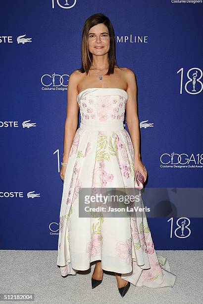 Actress Betsy Brandt attends the 18th Costume Designers Guild Awards at The Beverly Hilton Hotel on February 23, 2016 in Beverly Hills, California.