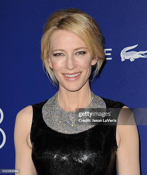 Actress Cate Blanchett attends the 18th Costume Designers Guild Awards at The Beverly Hilton Hotel on February 23, 2016 in Beverly Hills, California.