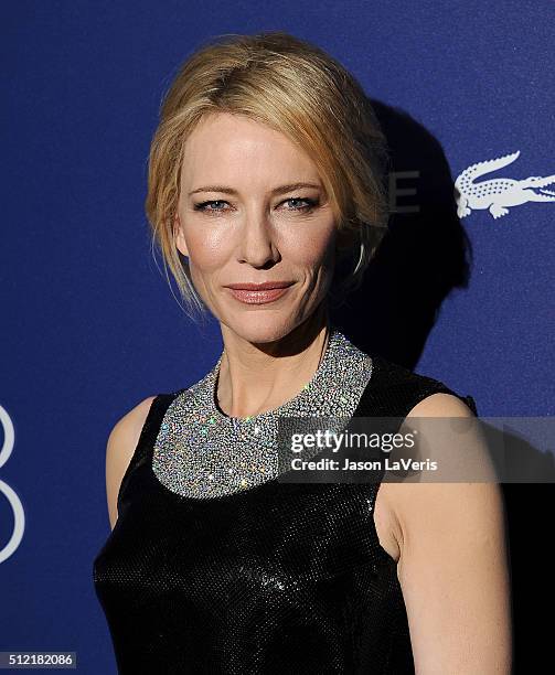 Actress Cate Blanchett attends the 18th Costume Designers Guild Awards at The Beverly Hilton Hotel on February 23, 2016 in Beverly Hills, California.