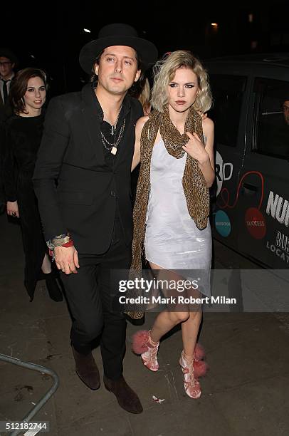 Carl Barat attending the The Brit Awards, Warner Music Group After Party on February 24, 2016 in London, England.