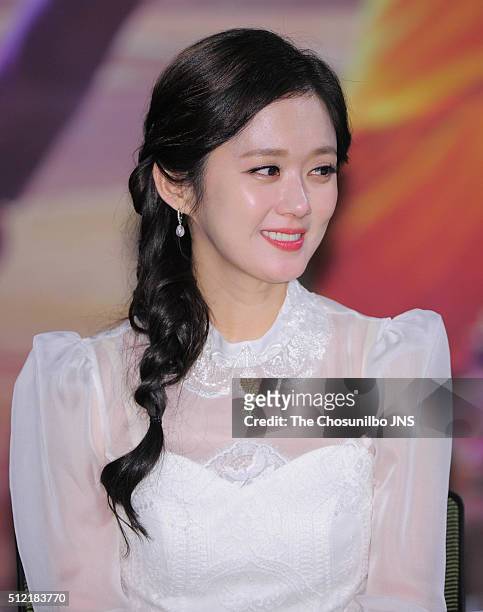 Jang Na-ra attends the MBC drama "One More Happy Ending" press conference at MBC on January 18, 2016 in Seoul, South Korea.