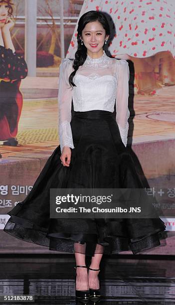 Jang Na-ra attends the MBC drama "One More Happy Ending" press conference at MBC on January 18, 2016 in Seoul, South Korea.