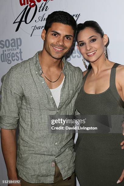 Marlon Aquino and Camila Banus arrive at the 40th Anniversary of the Soap Opera Digest at The Argyle on February 24, 2016 in Hollywood, California.