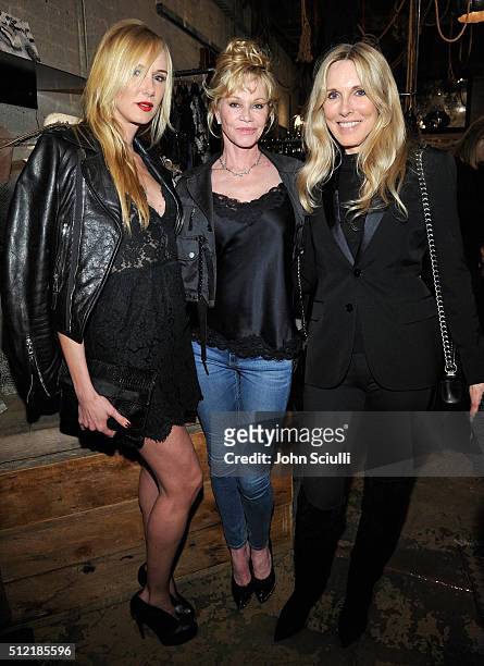 Kimberly Stewart, Melanie Griffith and Alana Stewart attend Church Boutique and Sama Eyewear celebration "Shades Bubbles And Baubles" for Loree...
