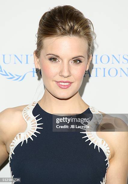 Maggie Grace attends Global Green USA's 13th annual pre-Oscar party at Mr. C Beverly Hills on February 24, 2016 in Los Angeles, California.