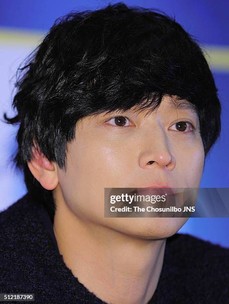 Kang Dong-won attends the movie "A Violent Prosecutor" press premiere at COEX on January 25, 2016 in Seoul, South Korea.