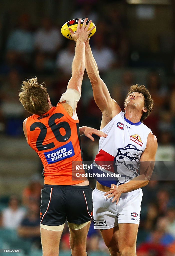 GWS v Western Bulldogs - 2016 AFL NAB Challenge