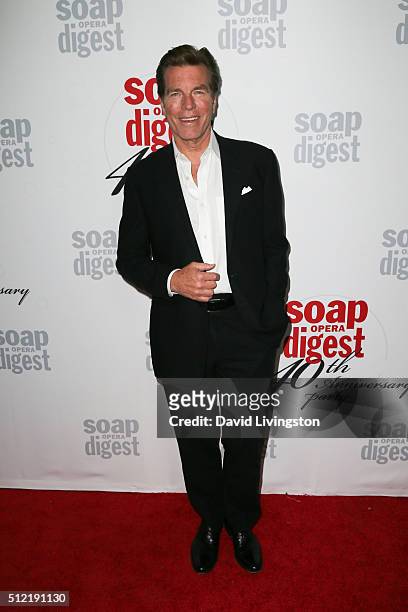 Actor Peter Bergman arrives at the 40th Anniversary of the Soap Opera Digest at The Argyle on February 24, 2016 in Hollywood, California.