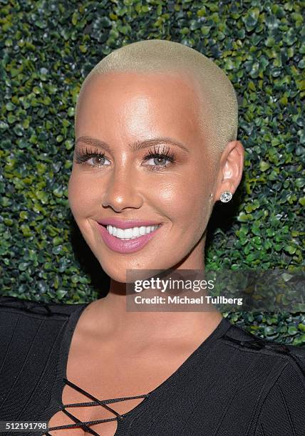 Media Personality Amber Rose attends the first All Def Movie Awards at Lure Nightclub on February 24, 2016 in Los Angeles, California.