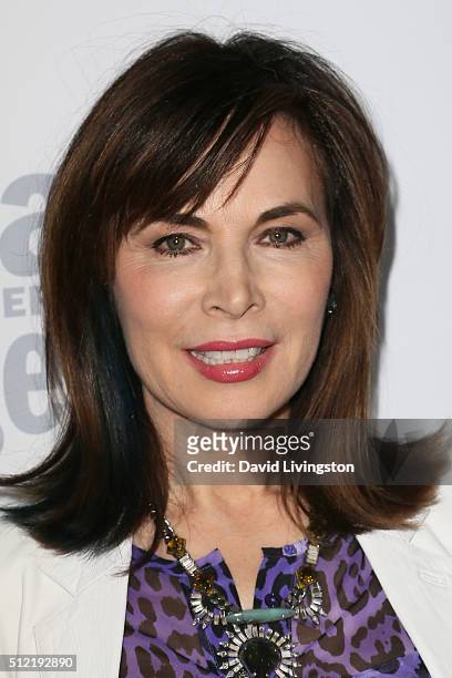 Actress Lauren Koslow arrives at the 40th Anniversary of the Soap Opera Digest at The Argyle on February 24, 2016 in Hollywood, California.
