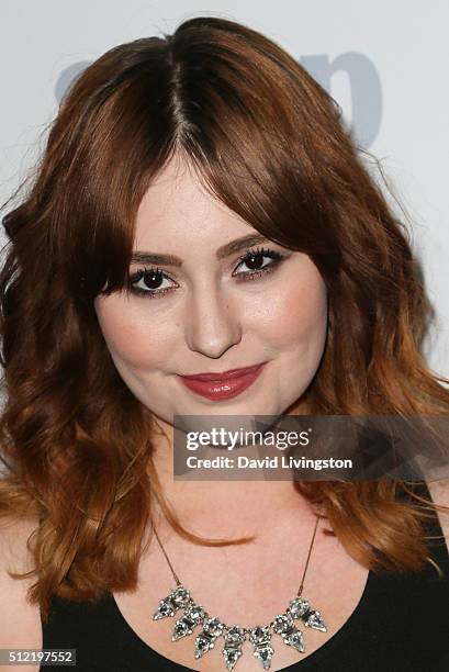 Actress Jillian Clare arrives at the 40th Anniversary of the Soap Opera Digest at The Argyle on February 24, 2016 in Hollywood, California.