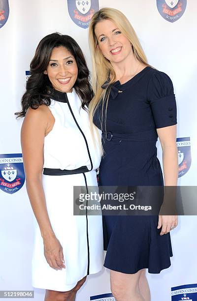 Actress/singer/host Bettina Bush and guest at the Opening and Dedication Of The Charles V. Bush Library held at Carden Conejo School on February 24,...