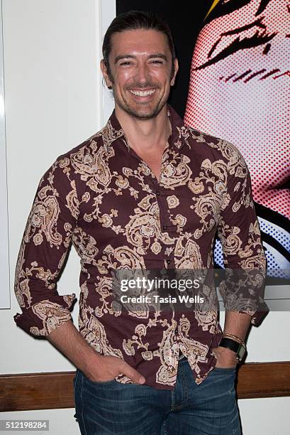 Actor Adam Croasdell attends Modernismo By Giuliano Bekor at Fred Segal with Ferrari Beverly Hills on February 24, 2016 in Los Angeles, California.