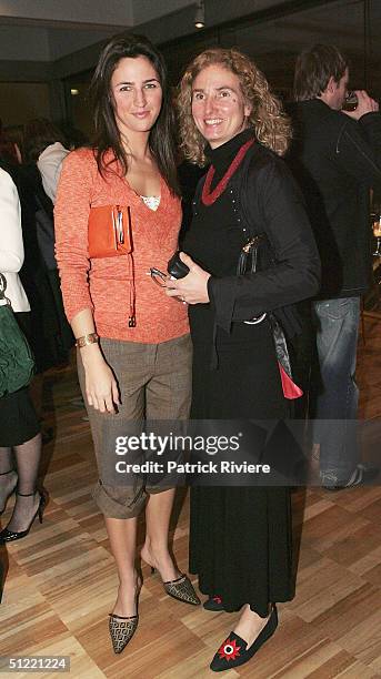 Annita Keating van Lersel, wife of former Australian Prime Minister Paul Keating, and their daughter Katherine Keating attend the Art Gallery of New...