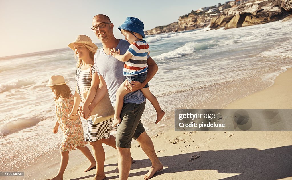 Ich liebe meine Familie wie das Meer lieben die Aufnahme