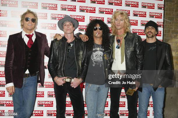 Velvet Revolver arrive at the 11th annual "Kerrang Awards 2004" at the Carling Academy Brixton on August 26, 2004 in London. The music awards -...