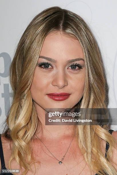 Actress Hayley Erin arrives at the 40th Anniversary of the Soap Opera Digest at The Argyle on February 24, 2016 in Hollywood, California.