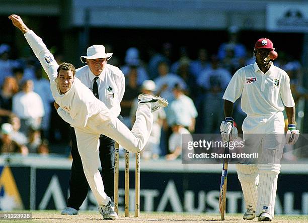 Michael Bevan of Australia in action during the 2nd Test Match between the Australia and the West Indies at the Sydney Cricket Ground November 1997...