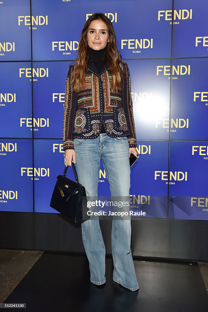 Fendi - Arrivals - Milan Fashion Week  FW16