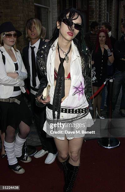 Roxy Saint arrives at the 11th annual "Kerrang Awards 2004" at The Brewery, East London on August 26, 2004 in London. The music awards - hosted by...