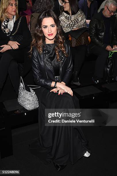 Gresy Daniilidis attends the Anteprima show during Milan Fashion Week Fall/Winter 2016/17 on February 25, 2016 in Milan, Italy.