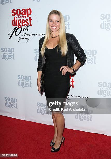 Actress Alicia Leigh Willis attends Soap Opera Digest's 40th Anniversary celebration at The Argyle on February 24, 2016 in Hollywood, California.