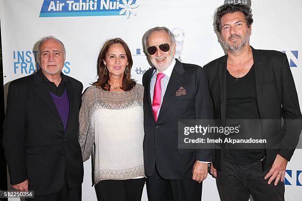 Director Remy Grumbach with Laurent Gousset , Sabine Marchal-James and Nicolas Neidhardt attend the Imaginarium And SpLAshPR Agency Event at The...