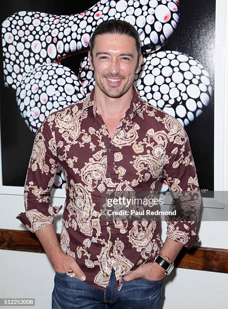Actor Adam Croasdell attends Giuliano Bekor: Modernismo - VIP Private View at Fred Segal on February 24, 2016 in Los Angeles, California.