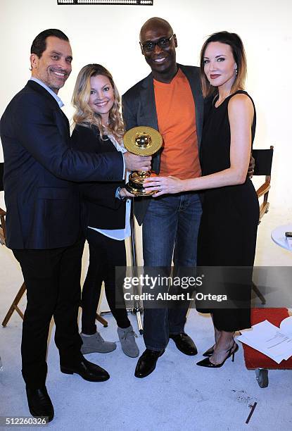 Actors Johnathon Schaech, Clare Kramer, Lance Reddick and Brianne Davis read the Nominations for the 42nd Annual Saturn Awards held at Geek Nation...