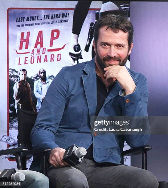 James Purefoy attends AOL Build Speakers Series - James Purefoy, Michael K Williams, Jimmi Simpson, Jim Mickle, Nick Damici and Joe Landsdale, "Hap...