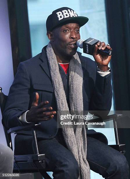 Michael K. Williams attends AOL Build Speakers Series - James Purefoy, Michael K Williams, Jimmi Simpson, Jim Mickle, Nick Damici and Joe Landsdale,...