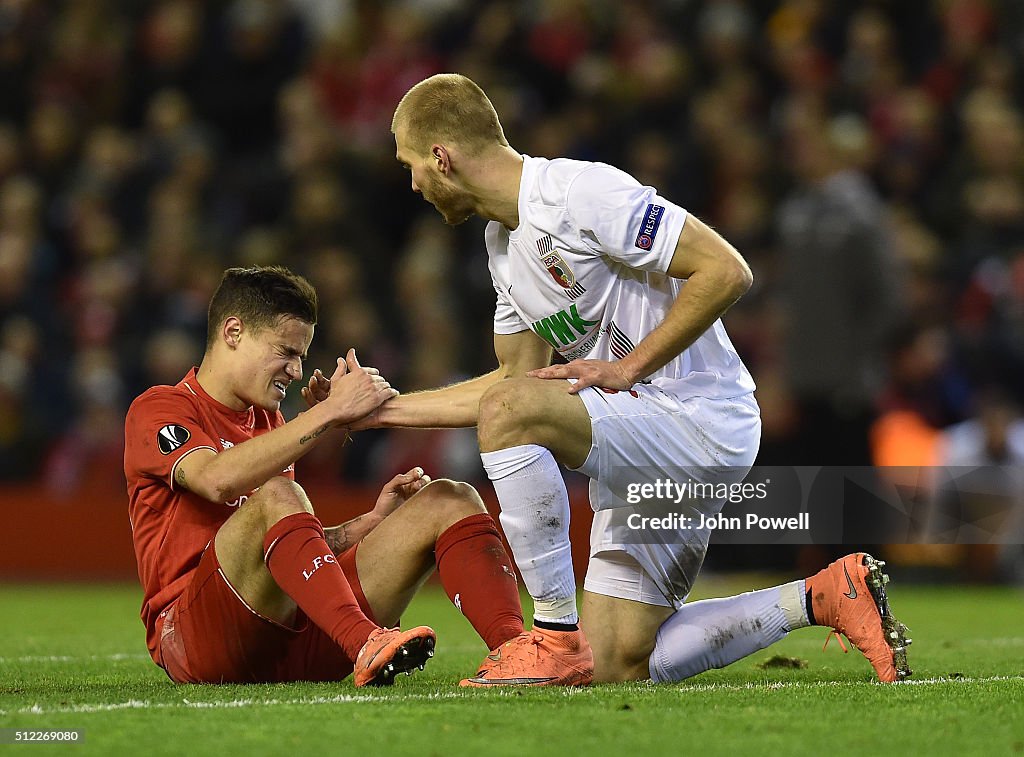 Liverpool v FC Augsburg - UEFA Europa League Round of 32: Second Leg