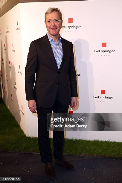 Norbert Roettgen arrives for the presentation of the first Axel Springer Award on February 25, 2016 in Berlin, Germany.