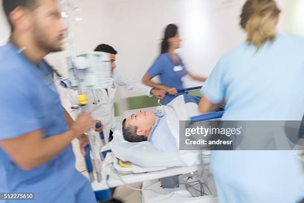 patient at the emergency room - hospital accident stock pictures, royalty-free photos & images