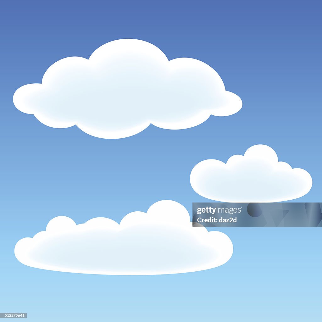 Dibujos Animados Nubes Ilustración de stock - Getty Images