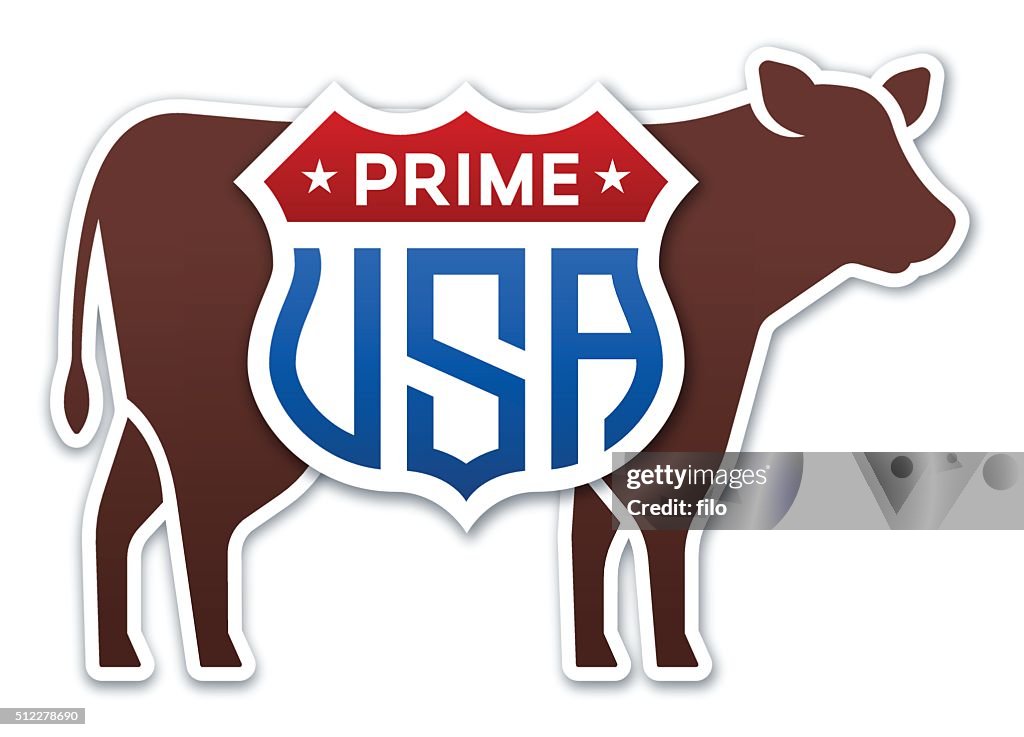 USA Prime Beef Cow