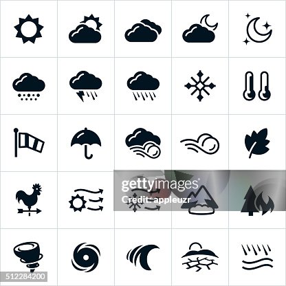 Weather and Natural Disaster Icons Weather and Natural Disaster Icons