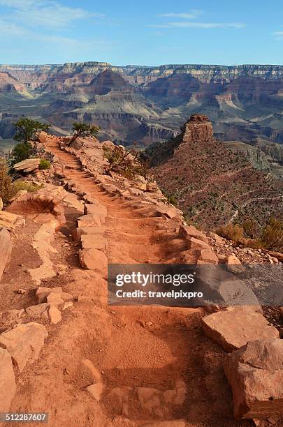 grand canyon south kaibab trail vertical - kaibab national forest stock pictures, royalty-free photos & images