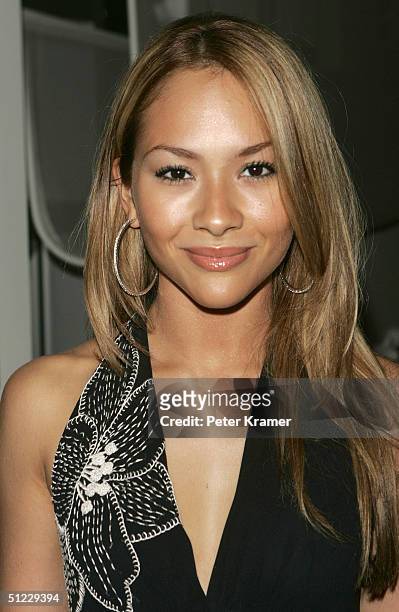 Singer Lea attends the Missy Elliot and Adidas party at the Sagamore Hotel August 27, 2004 in Miami, Florida.
