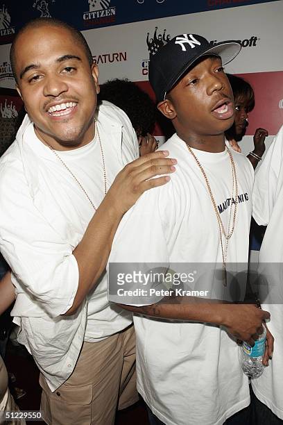 Producer Irv Gotti and rapper Ja Rule attend the MTV Choose or Lose Citizen Change Party on August 27, 2004 at Mansion nightclub, in Miami, Florida.
