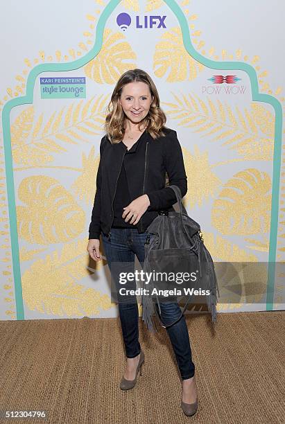 Actress Beverley Mitchell attends Kari Feinstein's Style Lounge presented by LIFX on February 25, 2016 in Los Angeles, California.