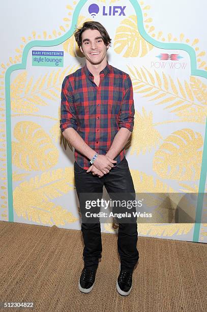 Actor RJ Mitte attends Kari Feinstein's Style Lounge presented by LIFX on February 25, 2016 in Los Angeles, California.