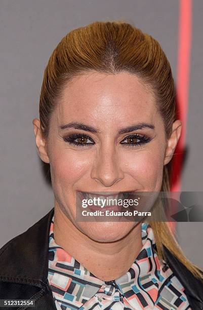 Ainhoa Arbizu attends 'Lorenzo, guerrero' premiere at Proyecciones cinema on February 25, 2016 in Madrid, Spain.