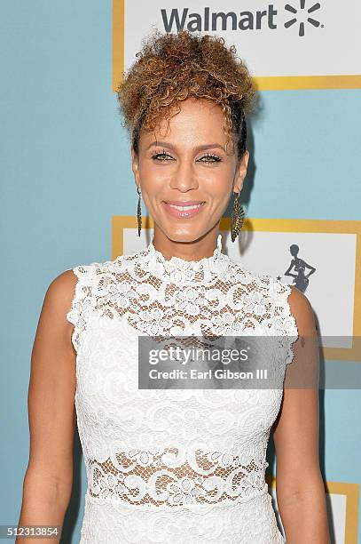 Actress Nicole Ari Parker attends the 2016 ESSENCE Black Women In Hollywood awards luncheon at the Beverly Wilshire Four Seasons Hotel on February...