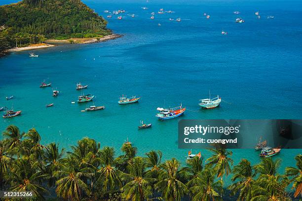 beautiful beach in nam du island - phu quoc island bildbanksfoton och bilder