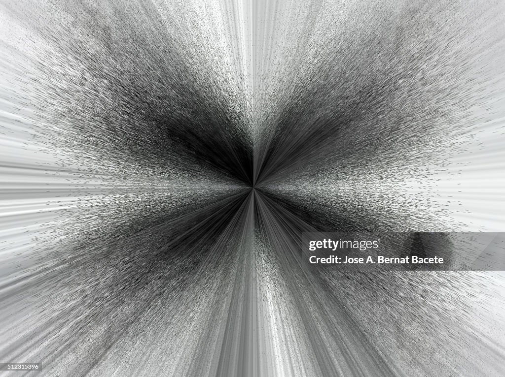 Concentric gray lines on a white background with water droplets