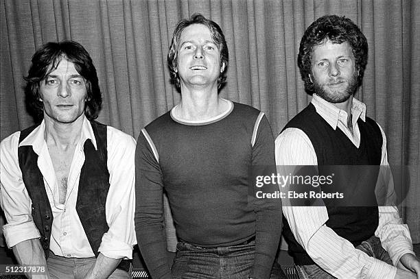 Gene Clark, Roger McGuinn and Chris Hillman of The Byrds in New York City on January 25, 1979.