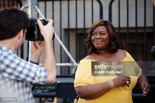 Behind the scenes of Retta at the The Hollywood Reporter 2014 Emmy Supporting Actor Portrait BTS at the New York Street at 20th Century Fox Studios...